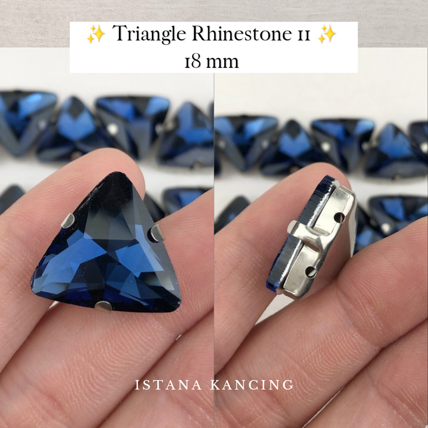 Triangle Rhinestone 18mm