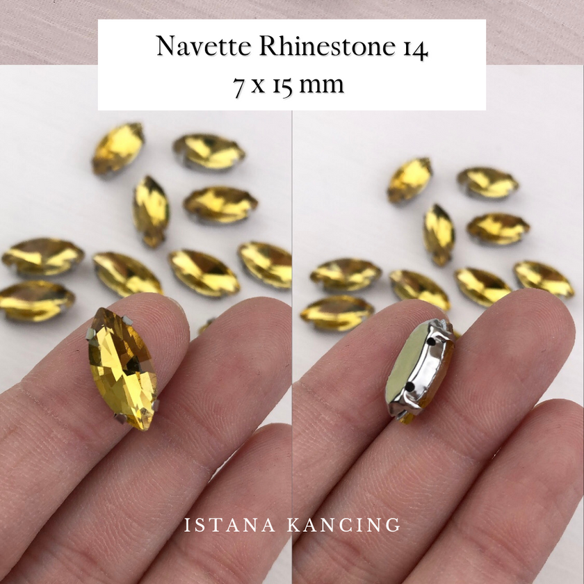 Navette Crystal Claw Setting 7x15mm