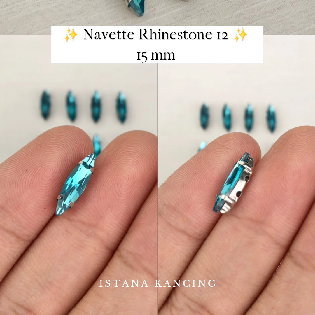Navette Crystal Claw Setting 15mm