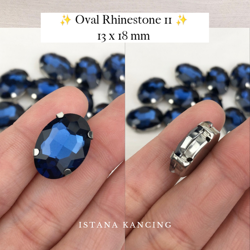Oval Crystal Claw Setting 13x18mm