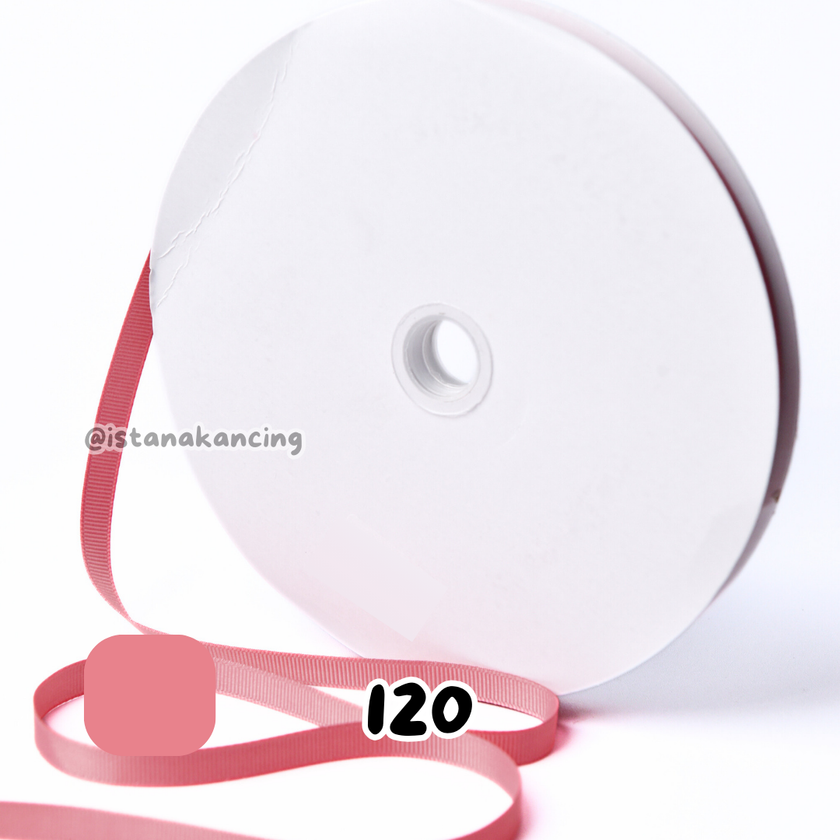 Grosgrain Wajah Ganda 3/8