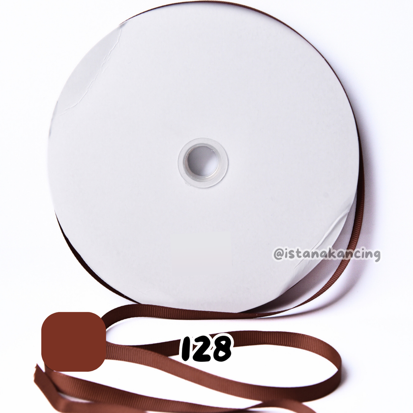 Grosgrain Wajah Ganda 3/8