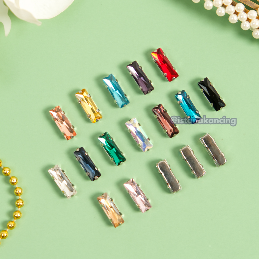 Baguette Crystal Claw Setting 15mm