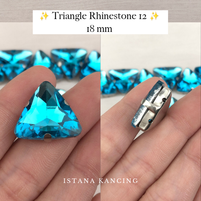Triangle Rhinestone 18mm