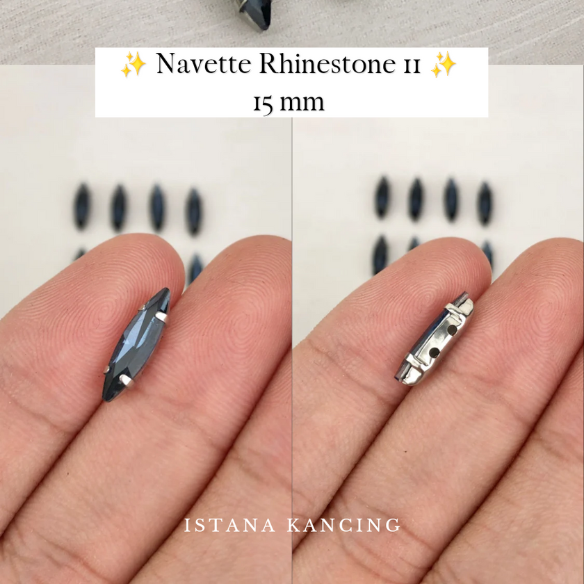 Navette Crystal Claw Setting 15mm