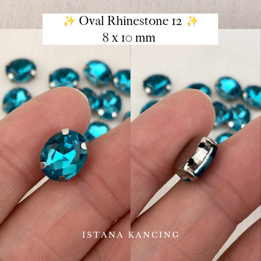 Oval Crystal Claw Setting 8x10mm