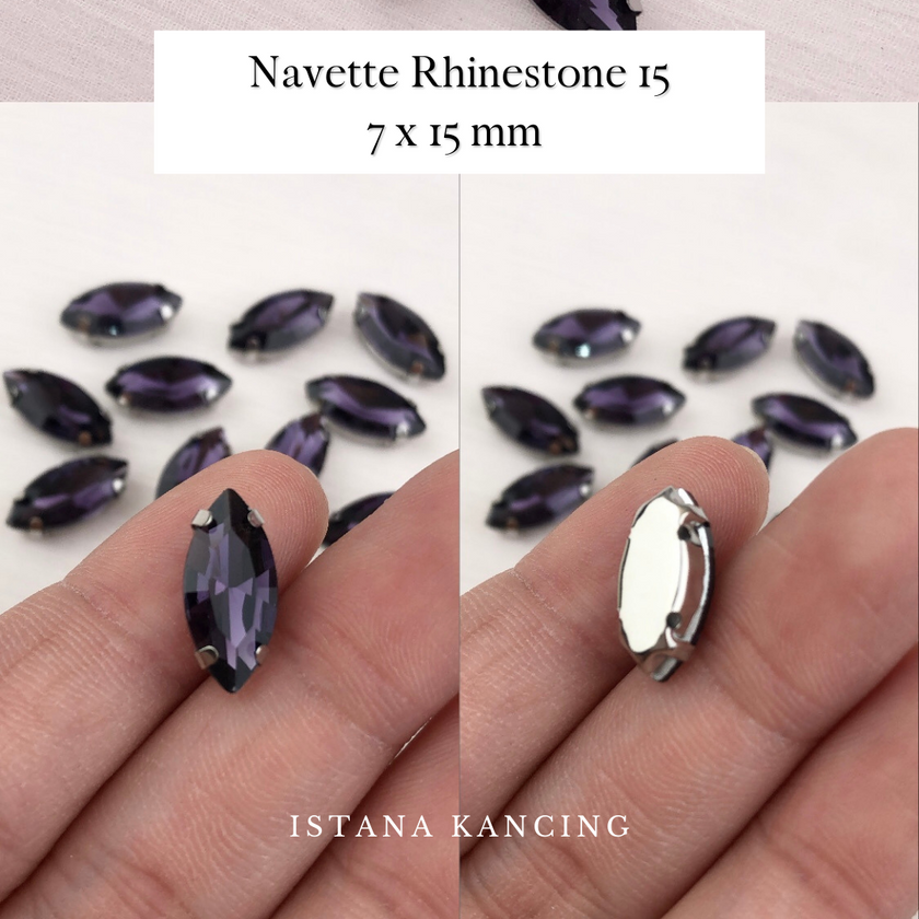 Navette Crystal Claw Setting 7x15mm