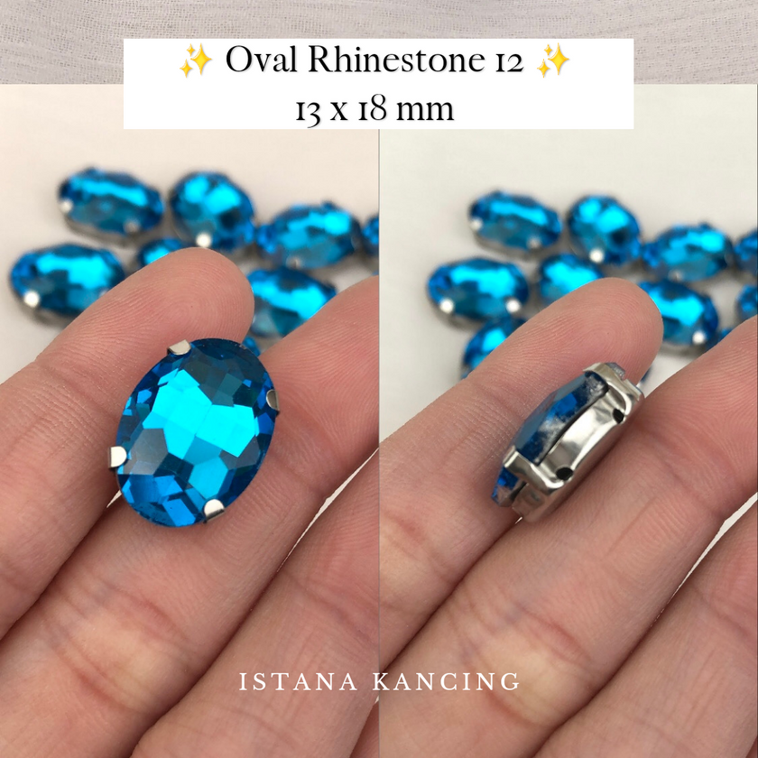 Oval Crystal Claw Setting 13x18mm