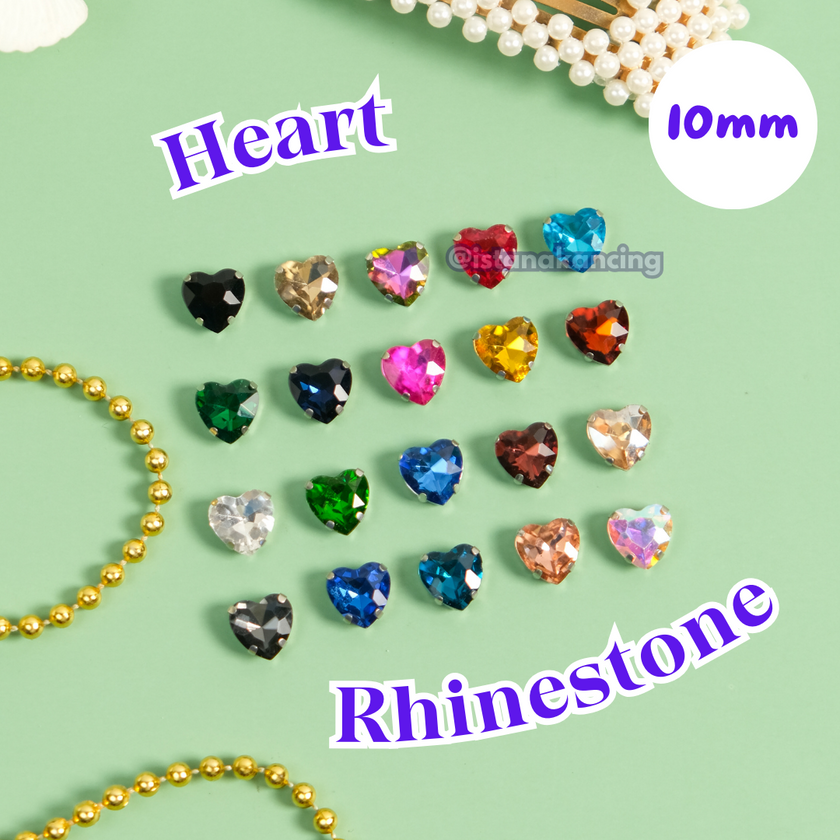 Heart Crystal Claw Setting 10mm