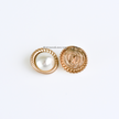 Mermaid Pearl Button