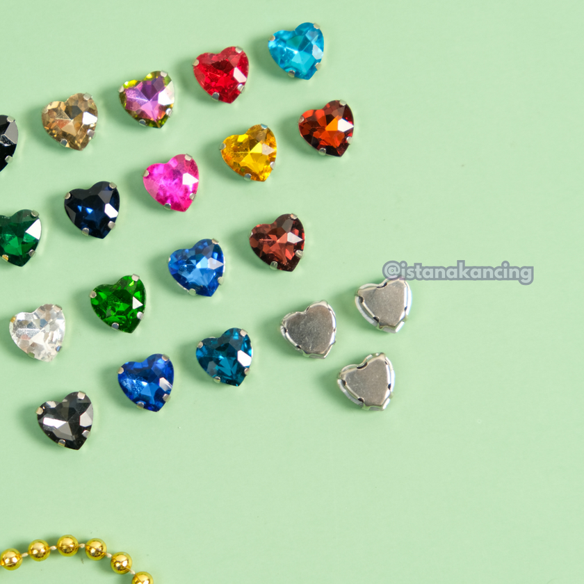 Heart Crystal Claw Setting 10mm