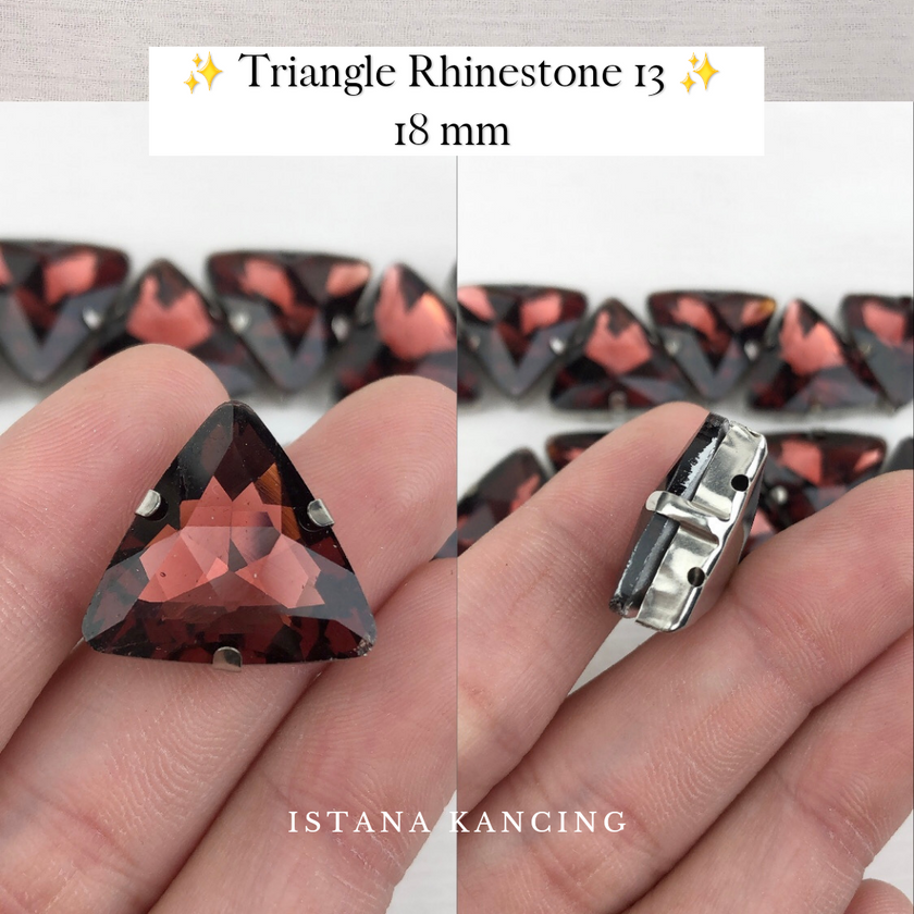 Triangle Rhinestone 18mm