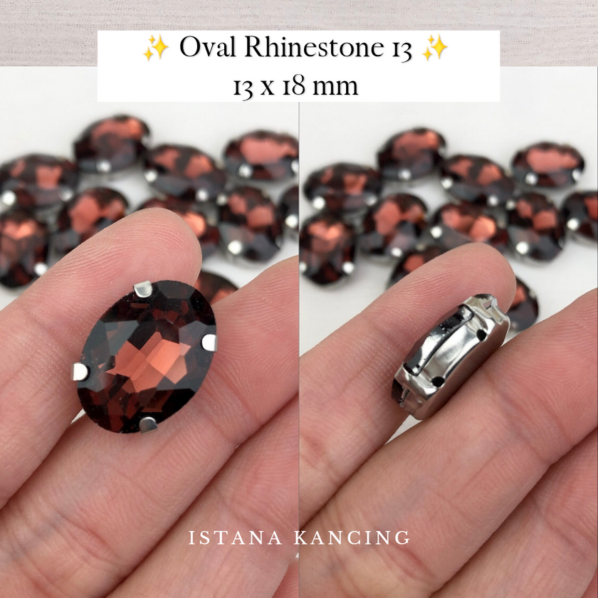 Oval Crystal Claw Setting 13x18mm