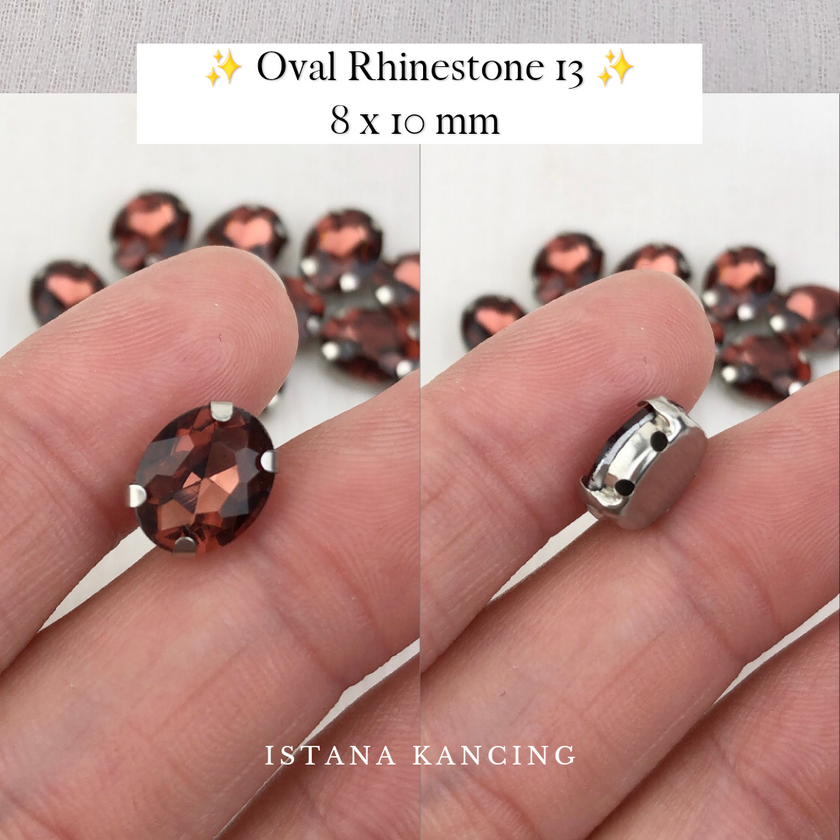 Oval Crystal Claw Setting 8x10mm
