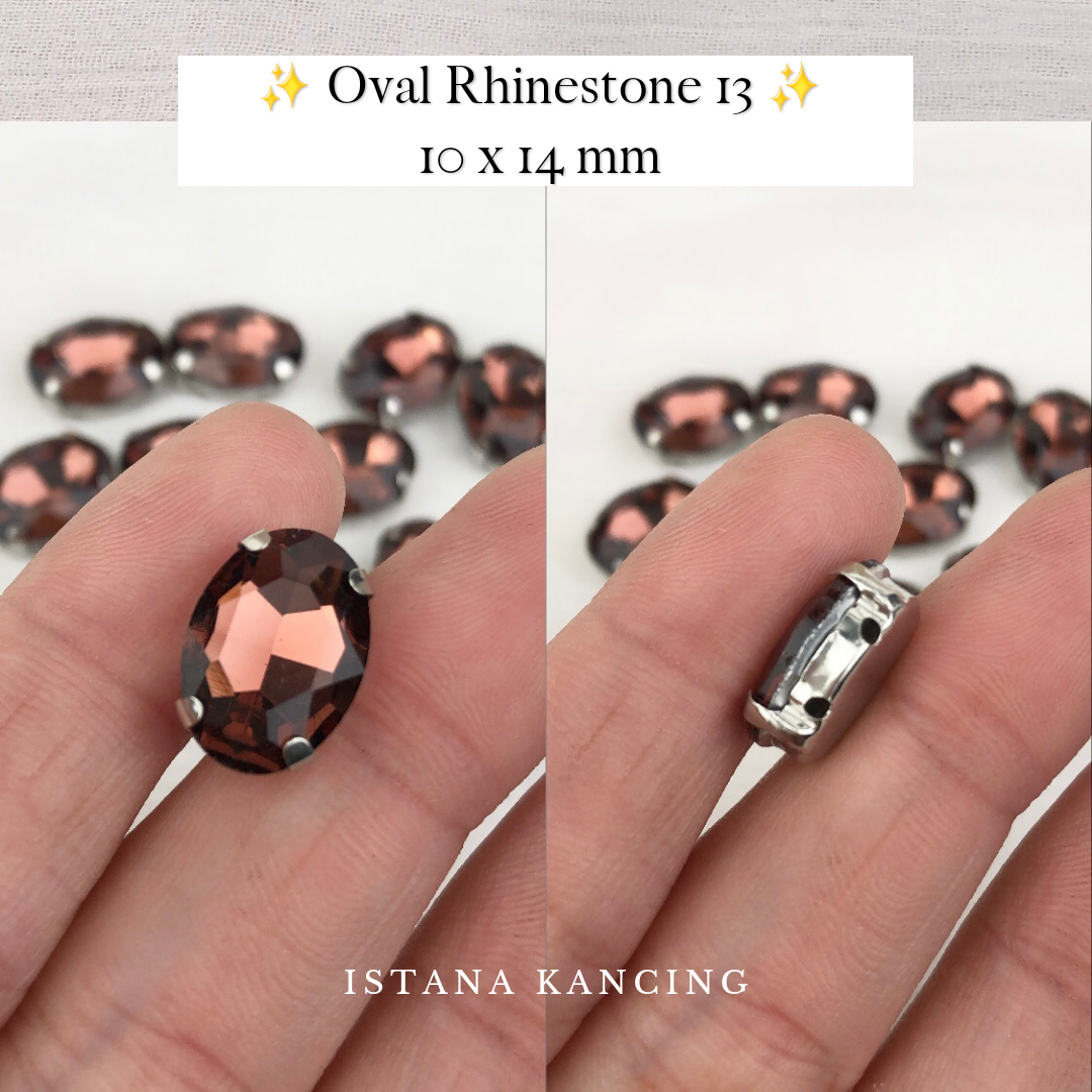 Oval Crystal Claw Setting 10x14mm