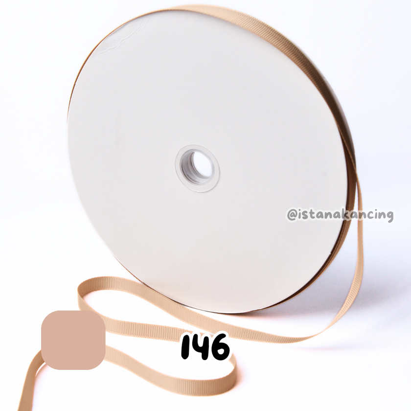 Grosgrain Wajah Ganda 3/8