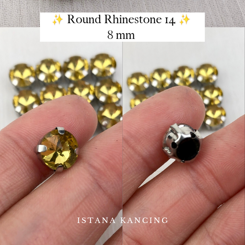 Round Crystal Claw Setting 8mm