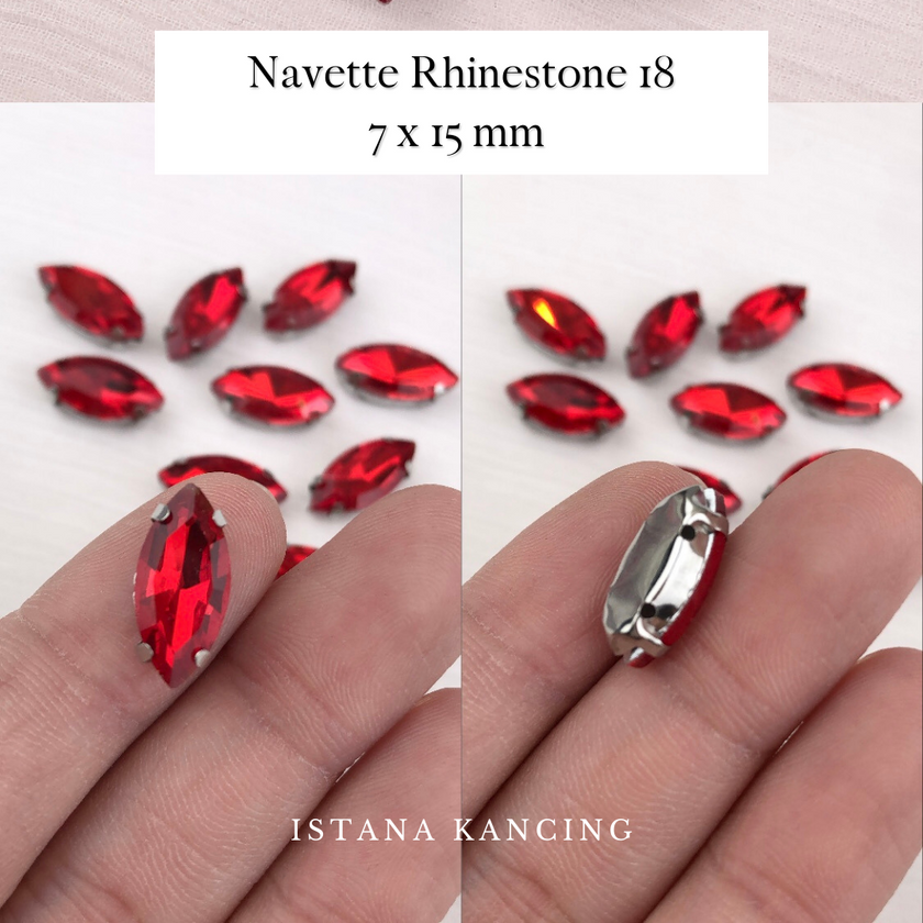 Navette Crystal Claw Setting 7x15mm