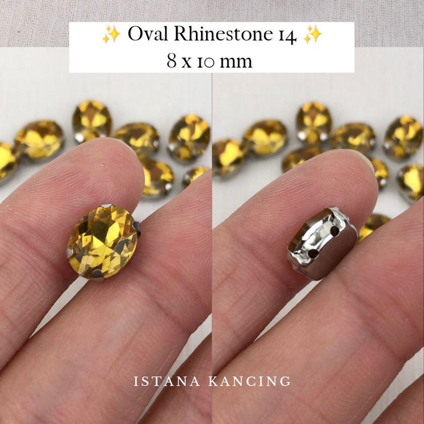 Oval Crystal Claw Setting 8x10mm