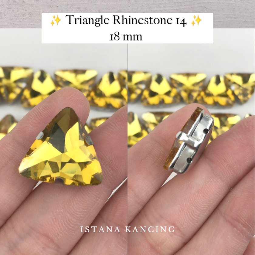 Triangle Rhinestone 18mm