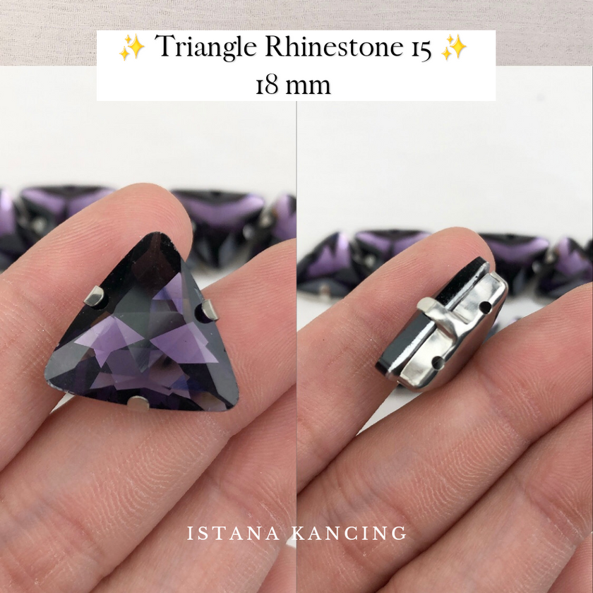 Triangle Rhinestone 18mm