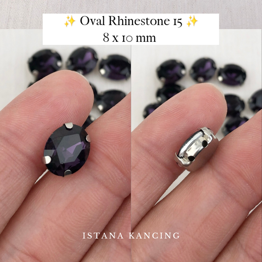 Oval Crystal Claw Setting 8x10mm