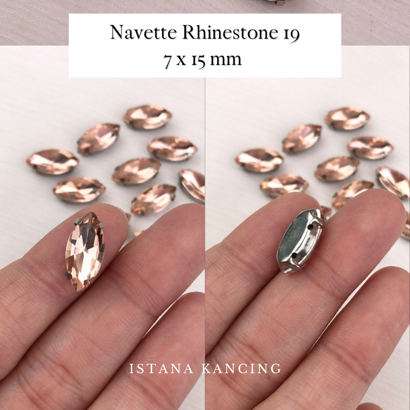 Navette Crystal Claw Setting 7x15mm