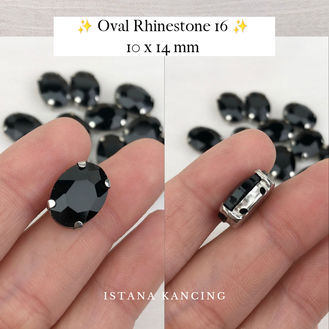 Oval Crystal Claw Setting 10x14mm