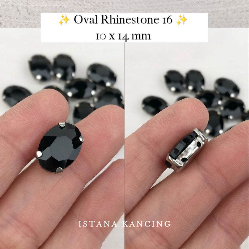 Oval Crystal Claw Setting 10x14mm