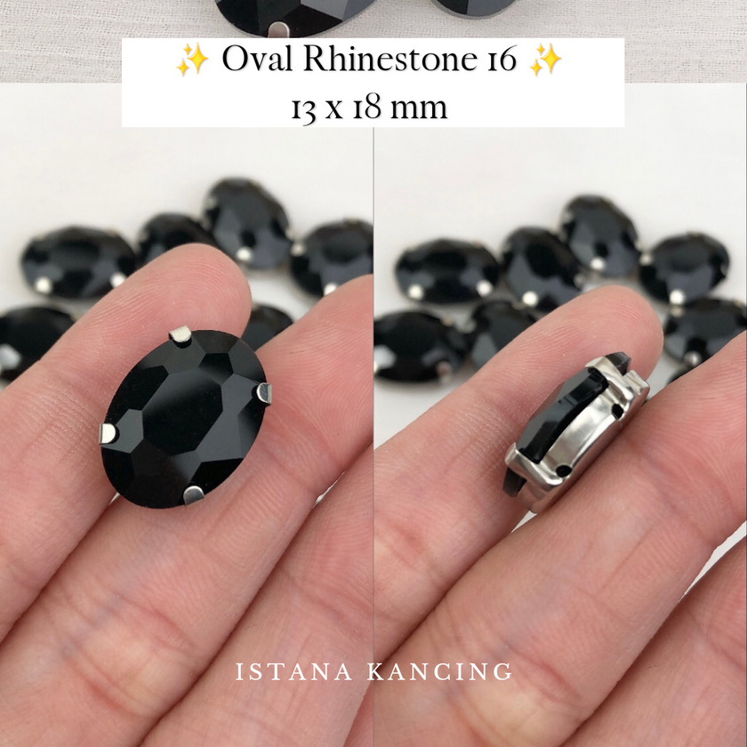 Oval Crystal Claw Setting 13x18mm