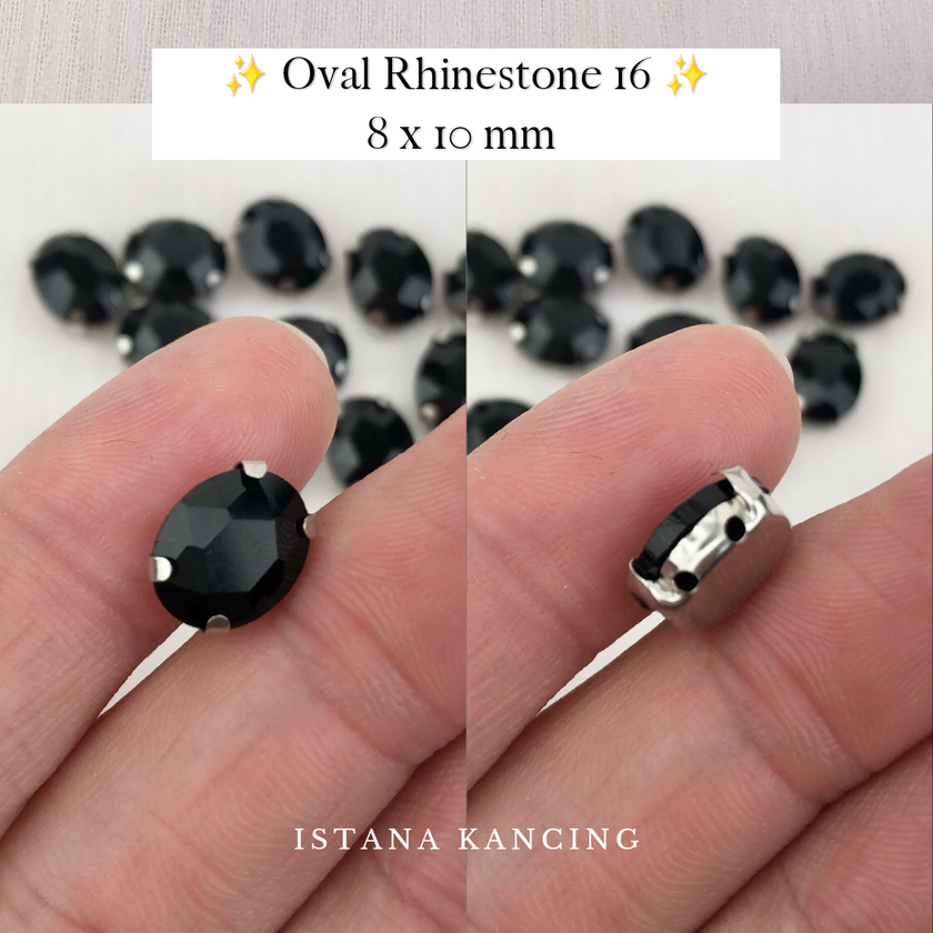Oval Crystal Claw Setting 8x10mm