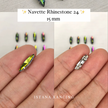 Navette Crystal Claw Setting 15mm