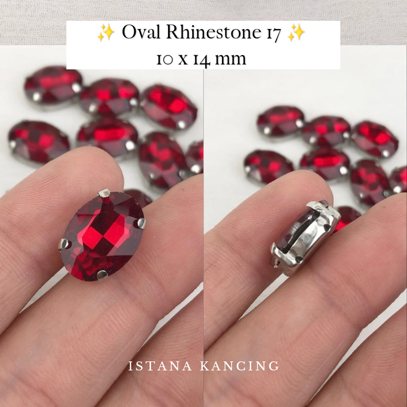 Oval Crystal Claw Setting 10x14mm