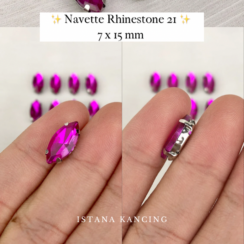 Navette Crystal Claw Setting 7x15mm