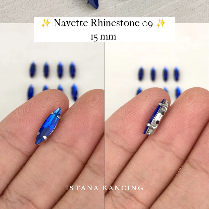 Navette Crystal Claw Setting 15mm