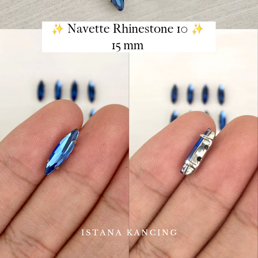 Navette Crystal Claw Setting 15mm