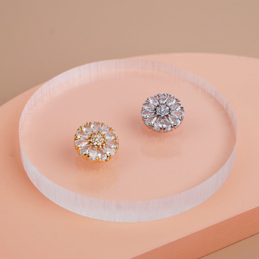 Tombol Berlian Imitasi Zirkon Ivana