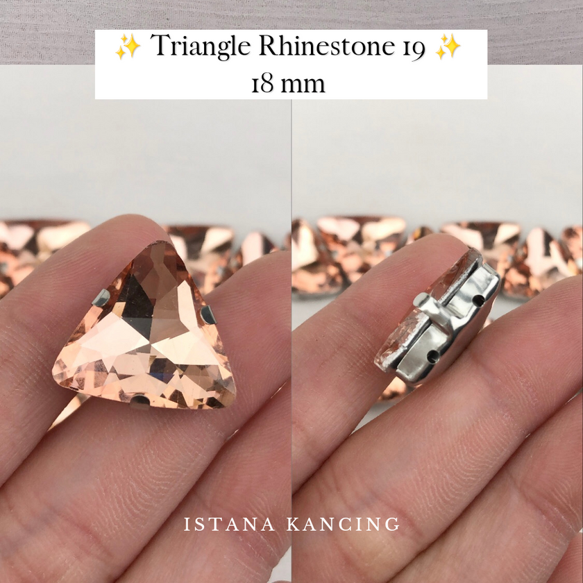Triangle Rhinestone 18mm
