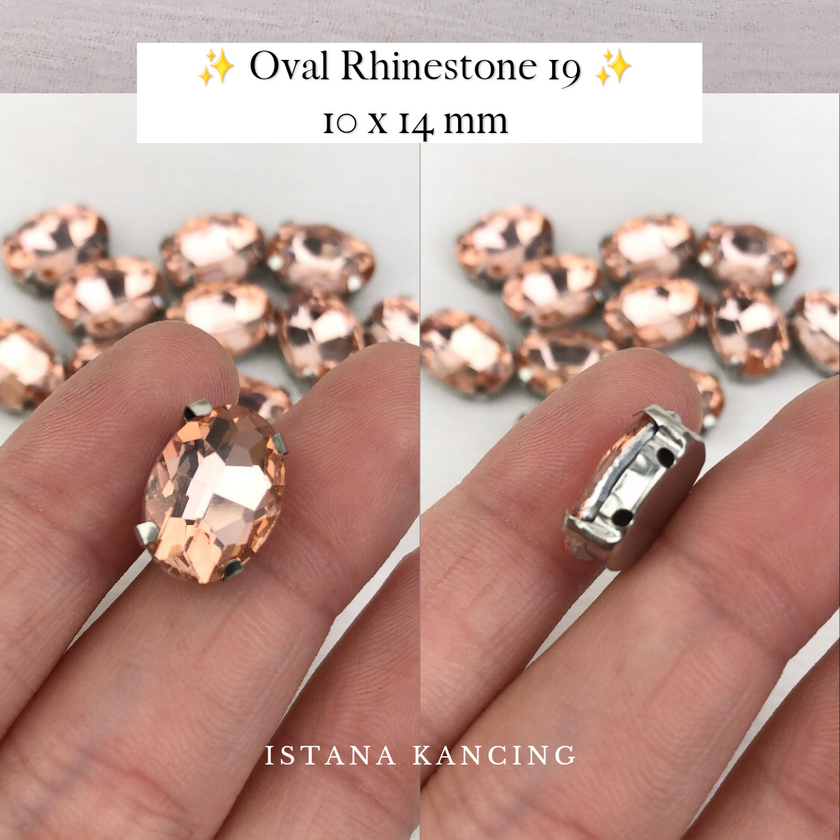 Oval Crystal Claw Setting 10x14mm