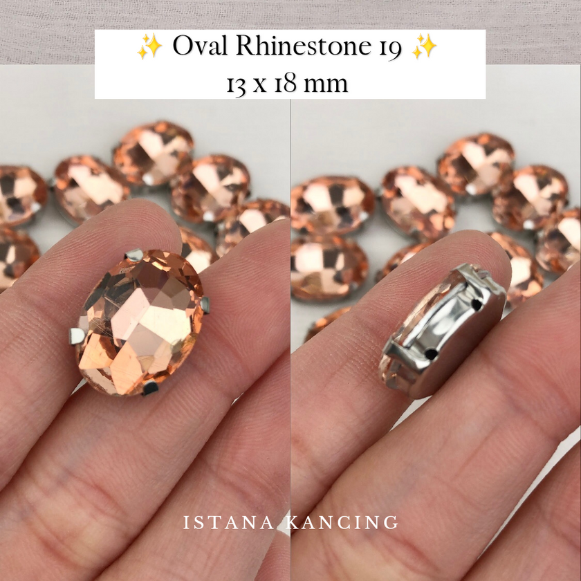 Oval Crystal Claw Setting 13x18mm