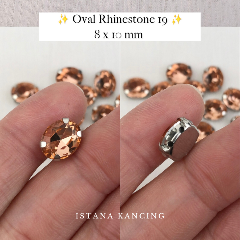 Oval Crystal Claw Setting 8x10mm