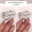 Navette Crystal Claw Setting 7x15mm