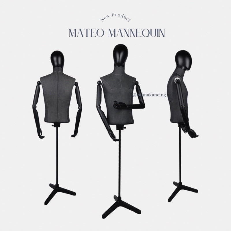 Manekin Pria Half Body | Manekin Cowo Premium Mewah | Mateo