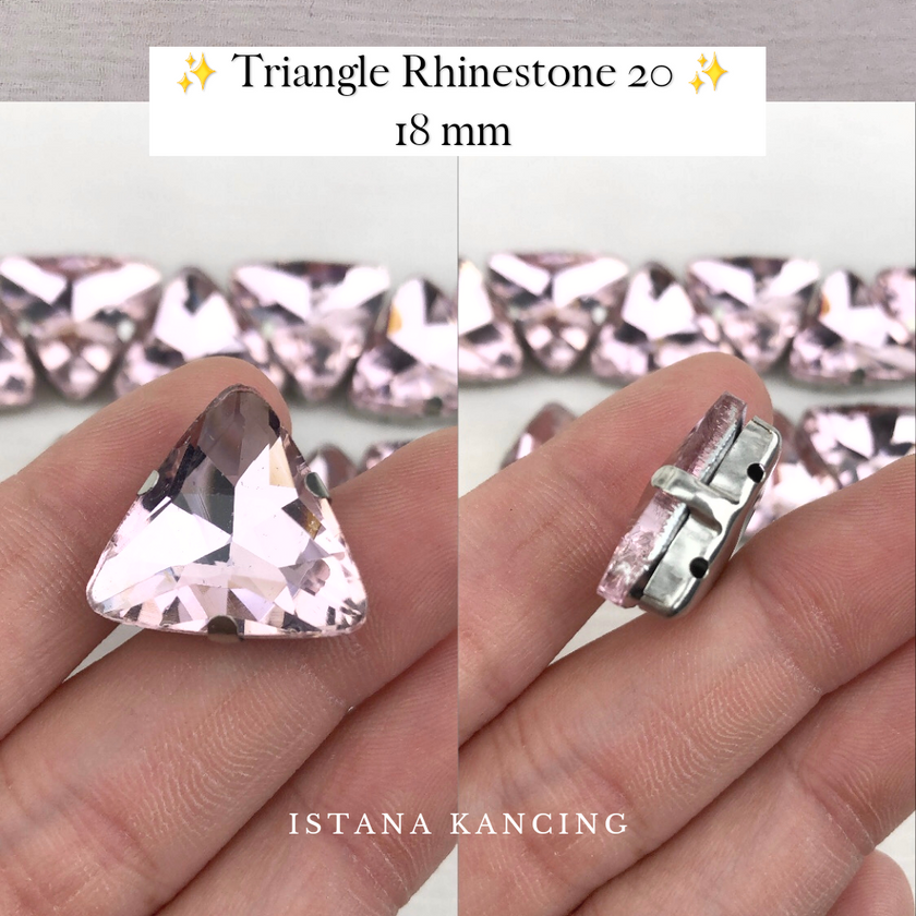 Triangle Rhinestone 18mm
