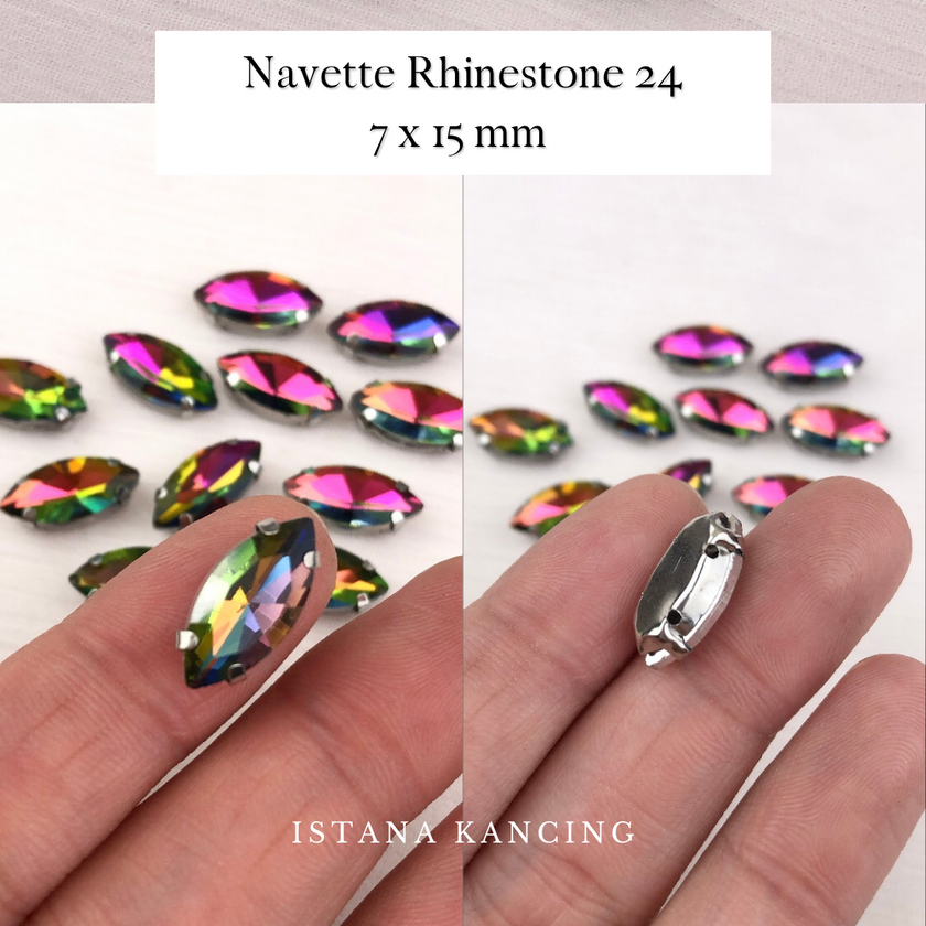 Navette Crystal Claw Setting 7x15mm