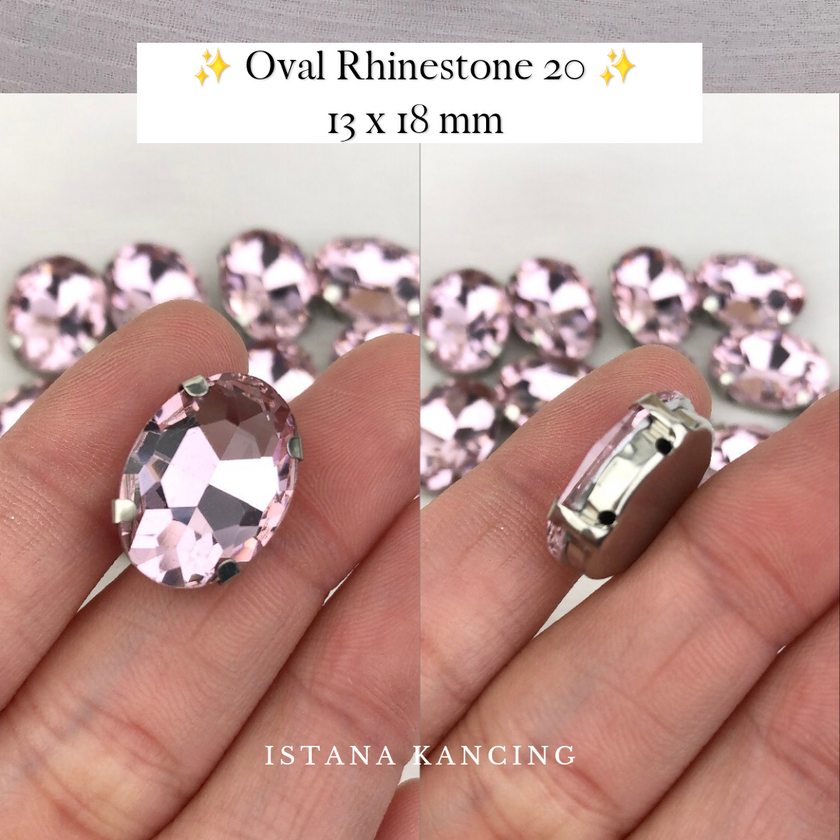 Oval Crystal Claw Setting 13x18mm