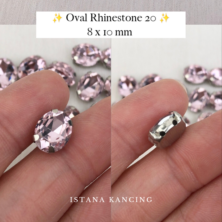 Oval Crystal Claw Setting 8x10mm