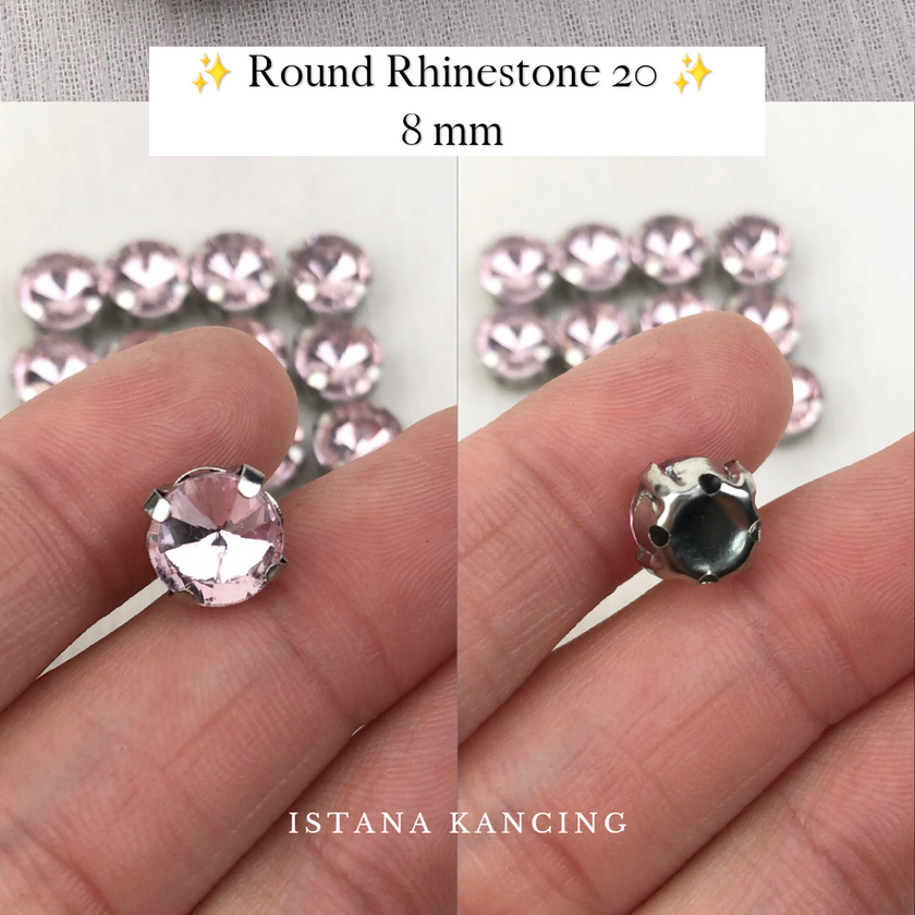 Round Crystal Claw Setting 8mm