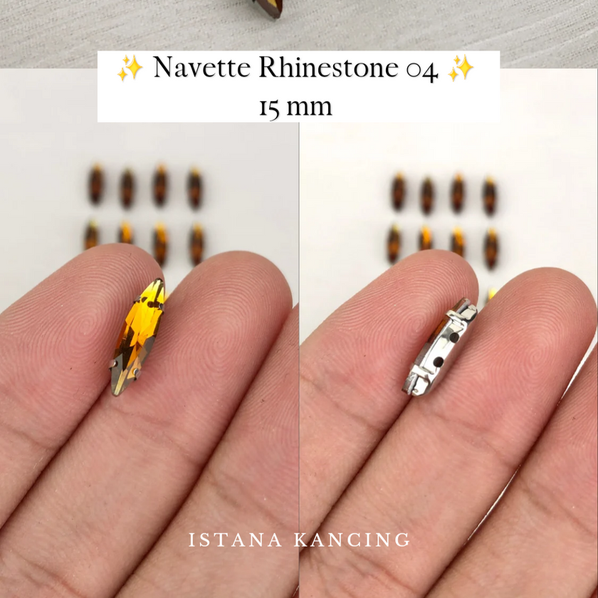 Navette Crystal Claw Setting 15mm