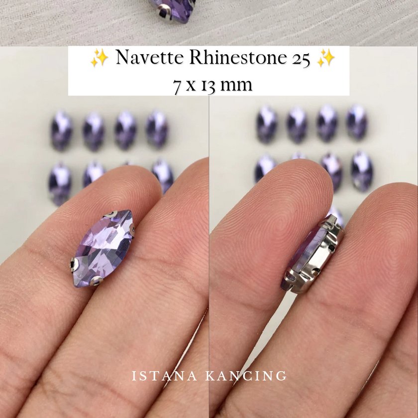 Navette Crystal Claw Setting 7x15mm